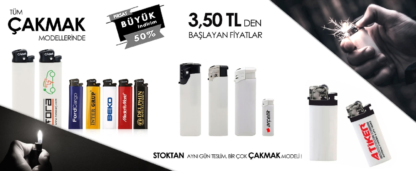 Ekonomik ve Kaliteli Promosyon Çakmak Modelleri