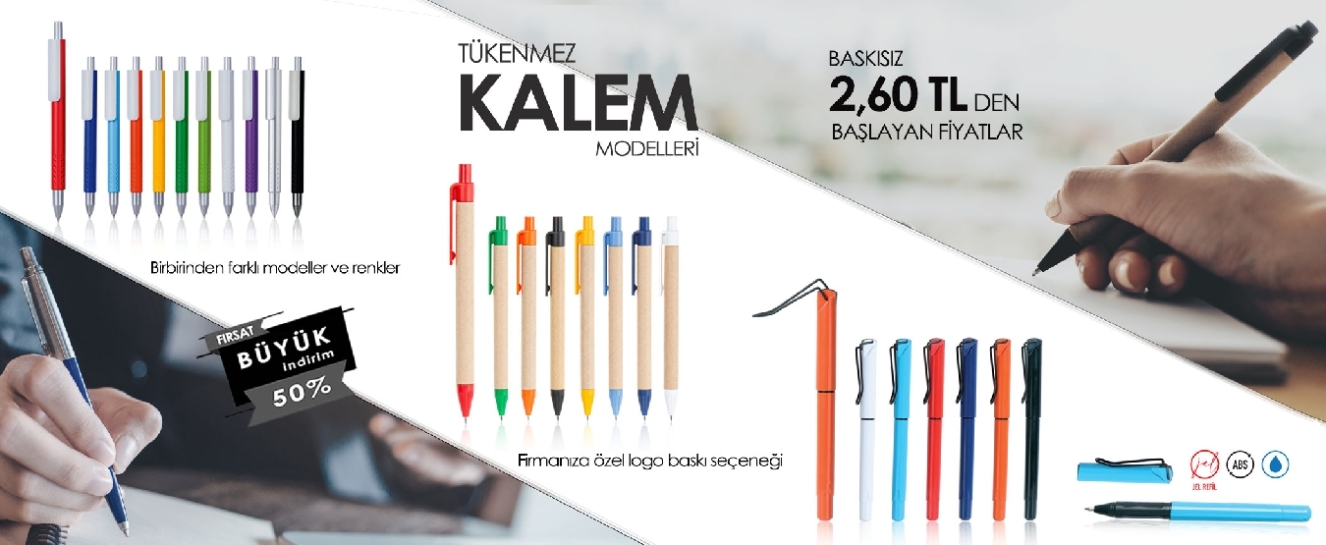 Kaliteli ve Ekonomik Promosyon Tükenmez Kalem Modelleri